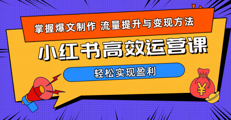价值980小红书运营操作指南-网赚资源网