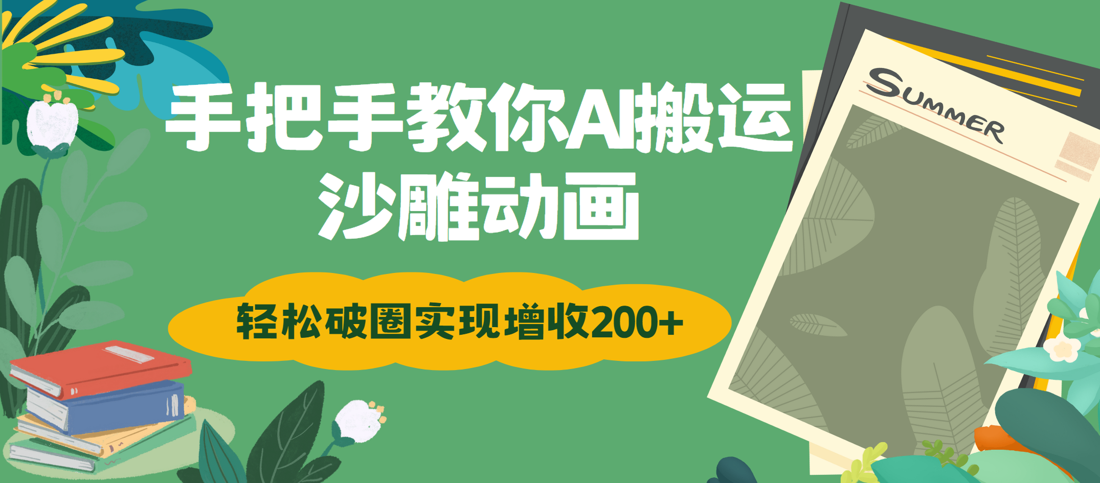 手把手教你用AI搬运沙雕动画轻松破圈实现增收200+-网赚资源网