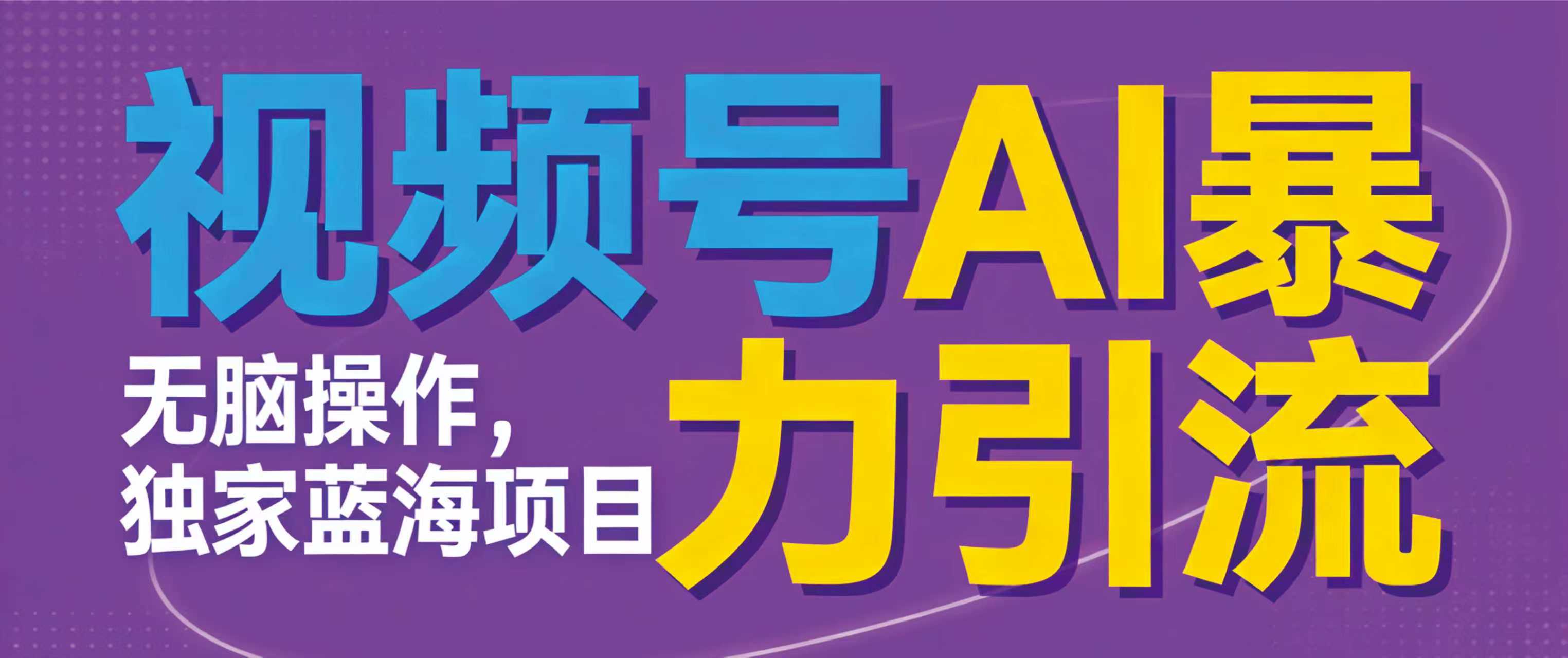 视频号ai暴力引流项目,无需后端,无脑操作,做就有效,独家蓝海项目!!!-网赚副业网