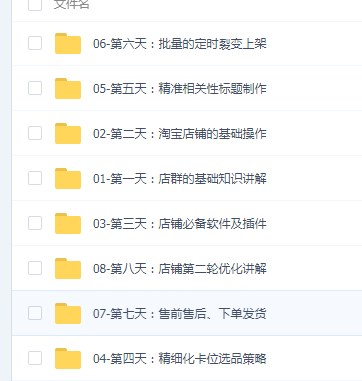 无货源淘宝店群视频教程+软件精细化管理课程 轻松月入5000+