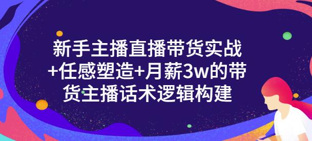 【副业项目3593期】新手如何做直播带货话术：信任感塑造+月薪3w的带货主播话术逻辑构建-网赚资源网