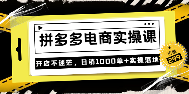 【副业项目3832期】拼多多电商实操课：多多搜索怎么开车，拼多多怎么提高转化率-网赚资源网