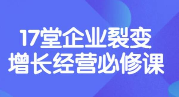 【副业项目3838期】张琦《盈利增长17堂必修课》企业裂变增长的经营智慧，带你了解增长的本质-网赚资源网