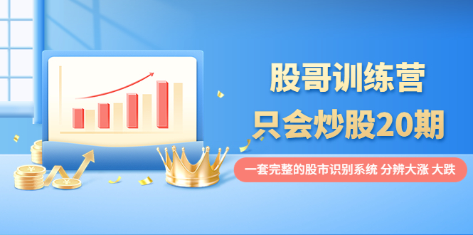 【副业项目4108期】股哥训练营·只会炒股20期：一套完整的股市识别系统，分辨大涨、大跌-网赚资源网