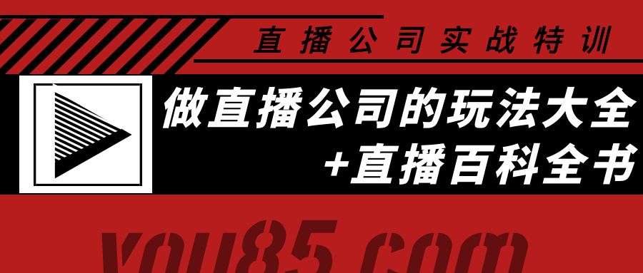 【副业项目4162期】老陈·直播公司实战特训：做直播公司的玩法大全+直播百科全书-网赚资源网