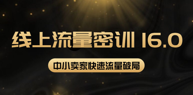 【副业项目4288期】2022秋秋线上流量密训16.0：包含 暴力引流10W+中小卖家流量破局技巧 等等-网赚资源网