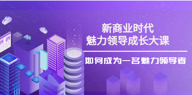 【副业项目4291期】新商业时代·魅力领导成长大课：如何成为一名魅力领导者（26节课时）-网赚资源网