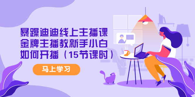 【副业项目4495期】暴躁迪迪线上主播课，金牌主播教新手小白如何开播（15节课时）-网赚资源网