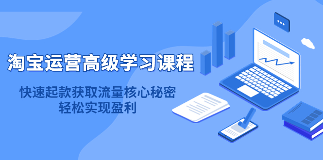 【副业项目4654期】淘宝运营高级学习课程：快速获取流量核心秘密，轻松实现盈利-网赚资源网