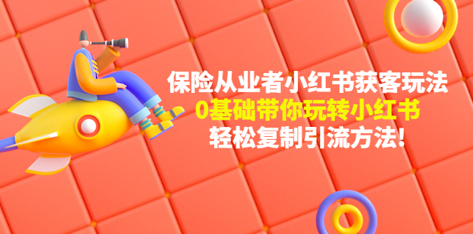 【副业项目4815期】保险从业者的小红书获客玩法：0基础带你玩转小红书 轻松复制引流方法-网赚资源网