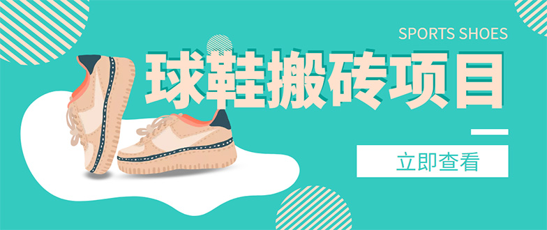 【副业项目4740期】外面收费998的球鞋搬砖项目，月入5000+【详细教程+资源渠道】-网赚资源网