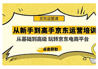 【副业项目5010期】从新手到高手京东运营培训：从基础到高级 玩转京东电商平台-网赚资源网