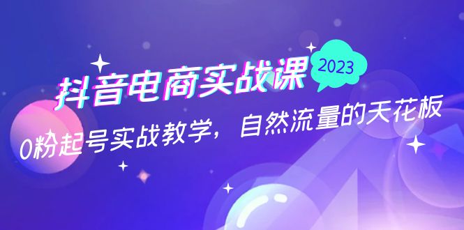 【副业项目5228期】抖音电商实战课：0粉起号实战教学，自然流量的天花板（2月19最新）-网赚资源网