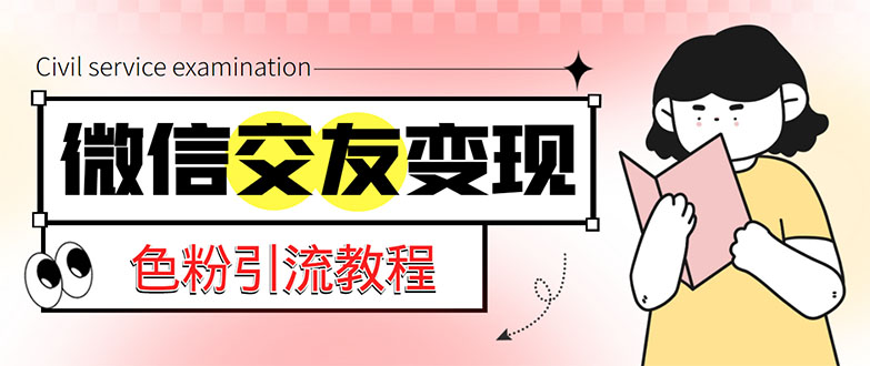 【副业项目5402期】微信交友变现项目，吸引全网LSP男粉精准变现，小白也能轻松上手，日入500+-网赚资源网