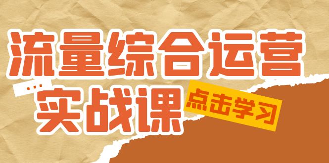 【副业项目5201期】流量综合·运营实战课：短视频、本地生活、个人IP知识付费、直播带货运营-网赚资源网