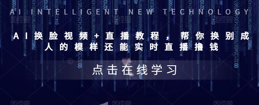 【副业项目5858期】AI换脸视频+直播教程 帮你换成别人的模样还能实时直播撸钱 (教程+配套资料)-网赚资源网