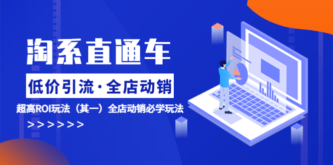 【副业项目5974期】淘系直通车《低价·引流 全店·动销》超高ROI玩法（其一）全店动销必学玩法-网赚资源网