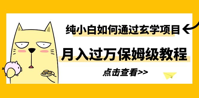 【副业项目6228期】纯小白如何通过玄学项目月入过万保姆级教程-网赚资源网