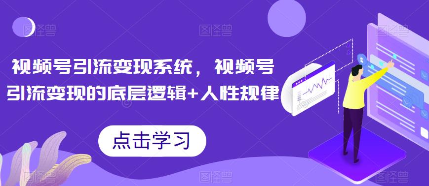 【副业项目6868期】视频号引流变现系统，视频号引流变现的底层逻辑+人性规律-网赚资源网