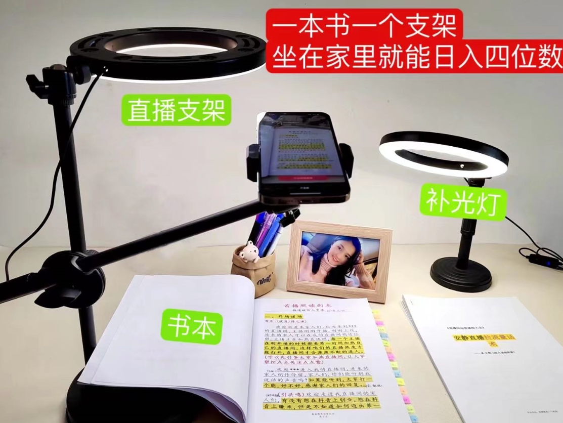 【副业项目6941期】抖音小白直播课堂 一本书 一个支架 坐在家里就能日入四位数-网赚资源网