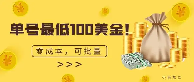 【副业项目7144期】单号最低100美金，零成本，小白无脑操作-网赚资源网