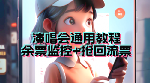 【副业项目7161期】演唱会通用_余票监控+抢回流票（教程+软件）-网赚资源网