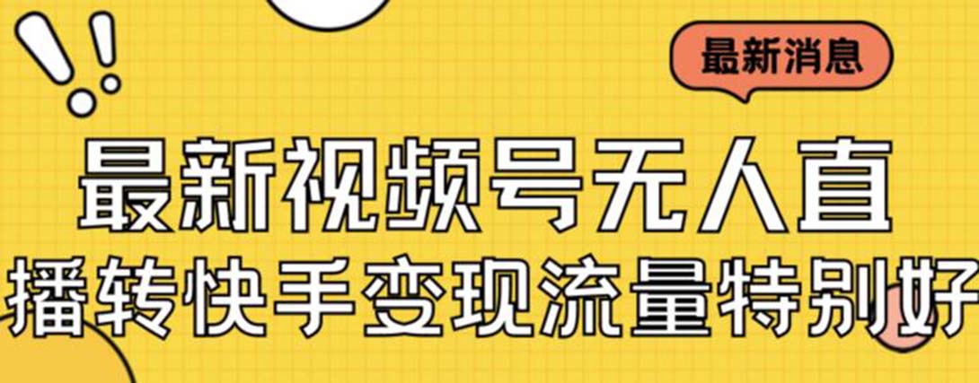 【副业项目7253期】视频号无人直播转快手变现美女玩法日入500+-网赚资源网