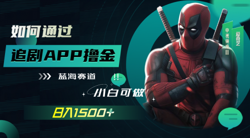 【副业项目7970期】如何通过追剧APP撸金，日入1500+（附素材）-网赚资源网