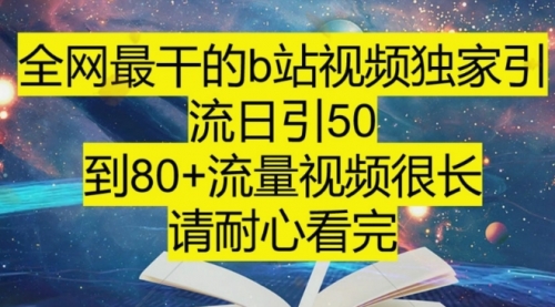 【副业项目8241期】B站引流详细教程，附带资源入口-网赚资源网