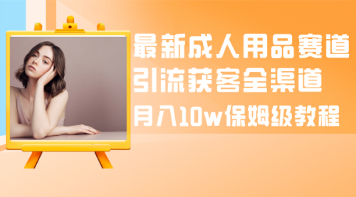 【副业项目8479期】最新成人用品赛道引流获客全渠道，月入10W保姆级-网赚资源网