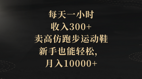 【副业项目8486期】每天一小时，收入300+，卖跑步运动鞋-网赚资源网