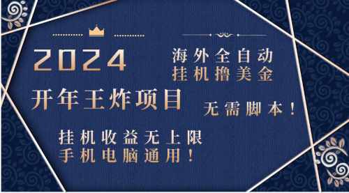 【副业项目8620期】2024海外撸美金项目！手机电脑均可-网赚资源网