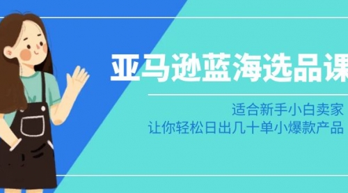 【副业8949期】亚马逊-蓝海选品课：适合新手小白卖家，让你轻松日出几十单小爆款产品-网赚资源网