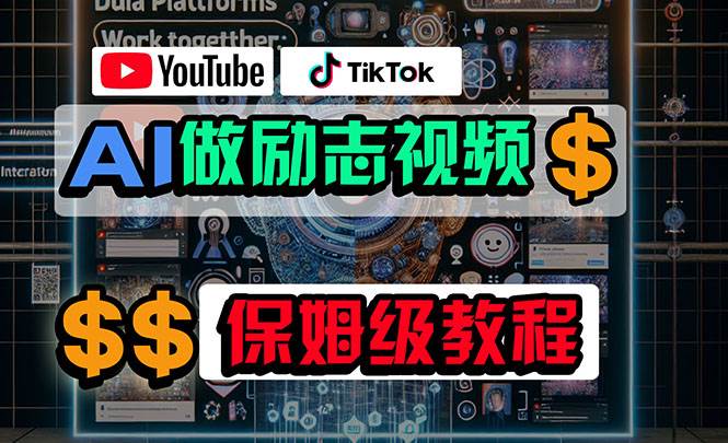 利用AI制作励志视频，在YouTube和TikTok赚钱，小白可做（附工具）-网赚资源网