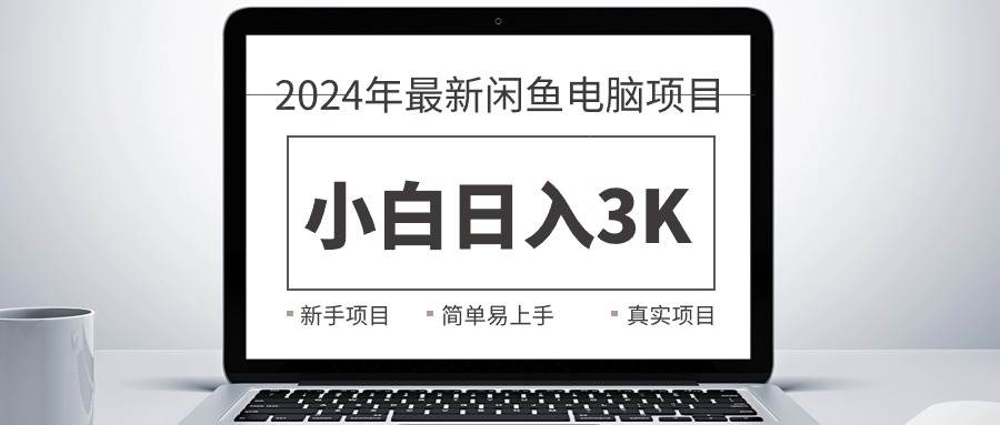 2024最新闲鱼卖电脑项目，新手小白日入3K+，最真实的项目教学-网赚资源网