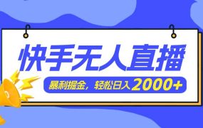 快手美女跳舞3.0，简单无脑，轻轻松松日入2000+-网赚资源网