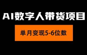2024年Ai数字人带货，小白就可以轻松上手，真正实现月入过万的项目-网赚资源网