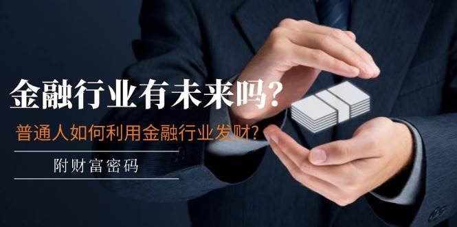 某付费文章：金融行业有未来吗？普通人如何利用金融行业发财?(附财富密码)-网赚资源网
