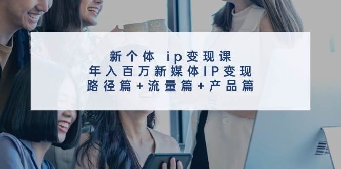 新个体 ip变现课，年入百万新媒体IP变现，路径篇+流量篇+产品篇-网赚资源网
