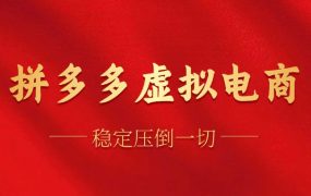 拼多多虚拟电商，单人操作10家店，单店日盈利100+-网赚资源网