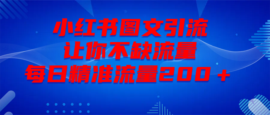 最新!小红书图文引流,全面解析日引300私域流量,是怎样做到的!-网赚副业网