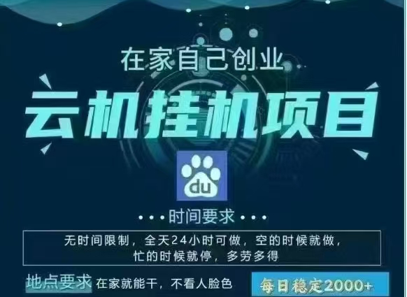 百度云，纯挂机项目，单窗口单天收益18到25 ，单窗口5开无风控。一台电脑即可，窗口可无限放大。-网赚资源网