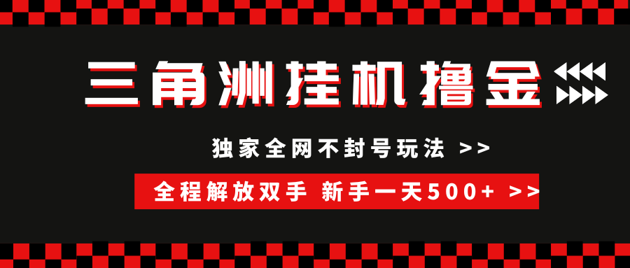 三角洲全自动挂机，独家不封号玩法，单窗口20+，新手小白轻松一天500+，无脑搬砖-网赚资源网