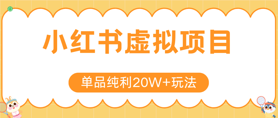 小红书卖虚拟产品，单品纯利20W+玩法分享（4节系列课程）-网赚资源网