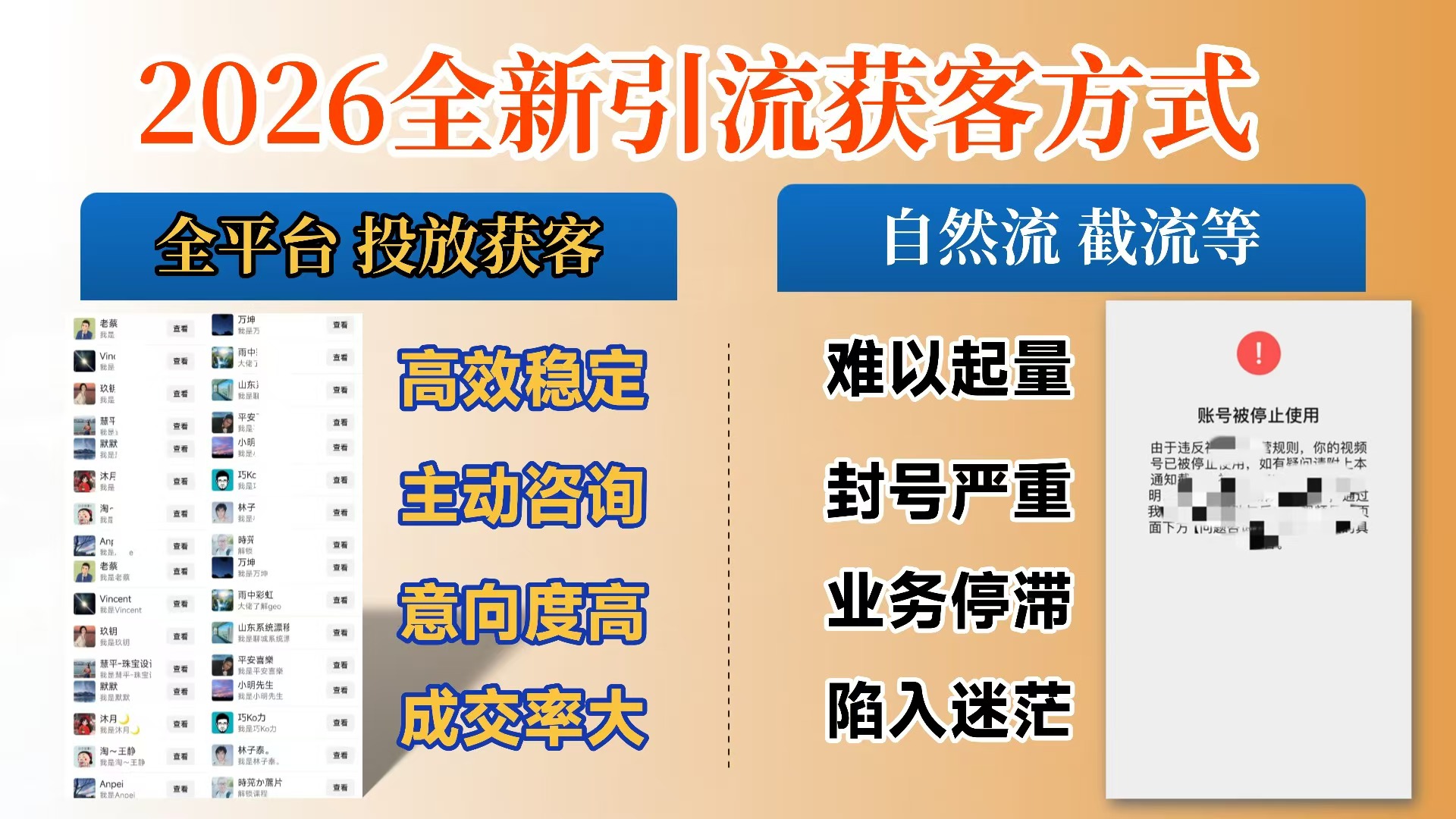 【首发】打破获客壁垒,如何利用投放实现财富自由与事业升级-网赚副业网