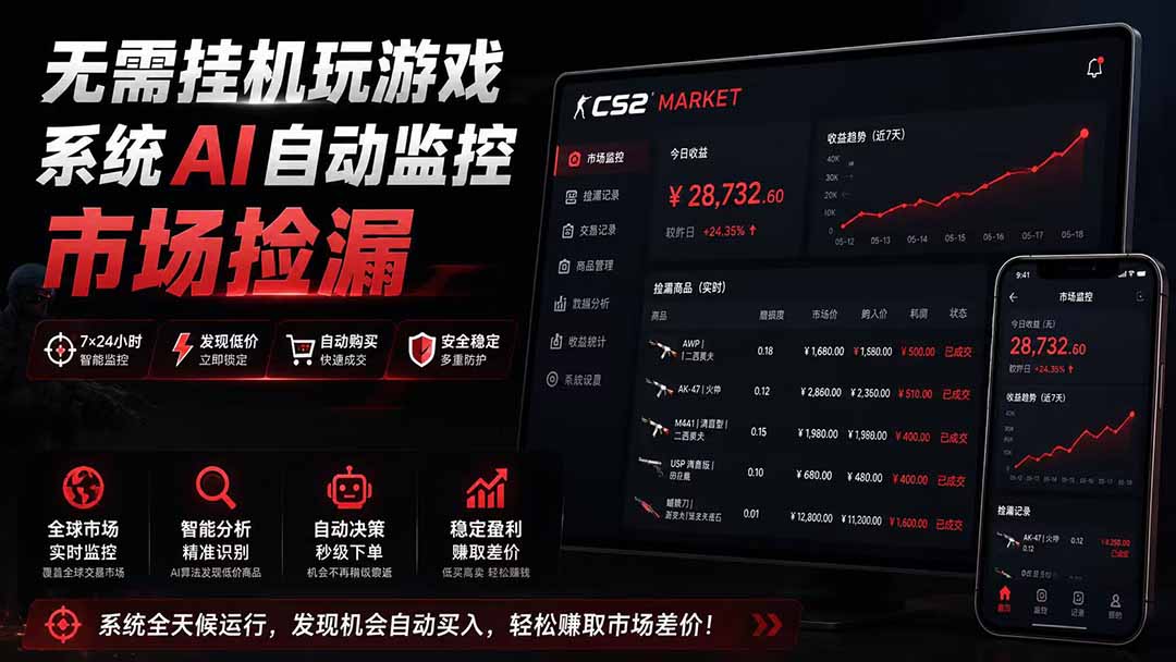 (19555期)系统AI自动监控市场捡漏,不用玩游戏|只需要一部手机|支持任何形式数据验证插图 (19555期)系统AI自动监控市场捡漏,不用玩游戏|只需要一部手机|支持任何形式数据验证插图