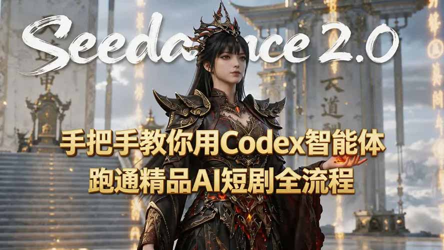 （19507期）手把手教你用Seedance2.0+Codex智能体跑通精品AI短剧全流程（附3种skill技能）-网赚副业网