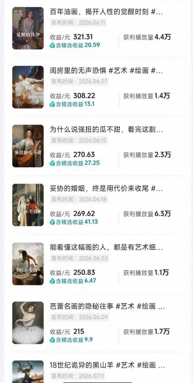 （19527期）油画解说教学-398众筹来的技术：选题×对标×素材×文案×配音×剪辑×2天开精选×7天通9项权益插图4