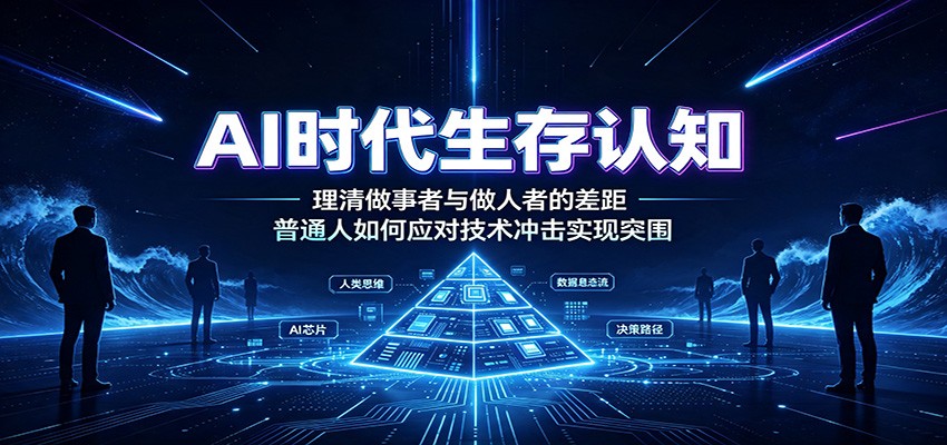 AI时代生存认知:理清做事者与做人者的差距,普通人如何应对技术冲击实现突围-网赚副业网