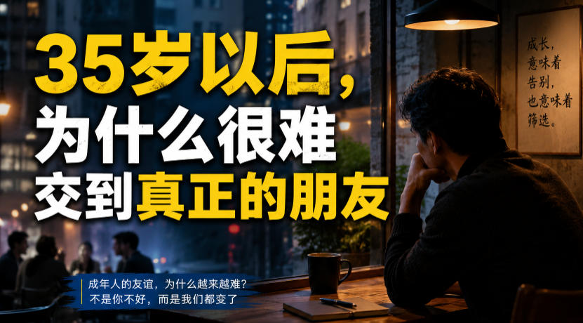 付费文章:35岁以后,为什么很难交到真正的朋友插图 付费文章:35岁以后,为什么很难交到真正的朋友插图